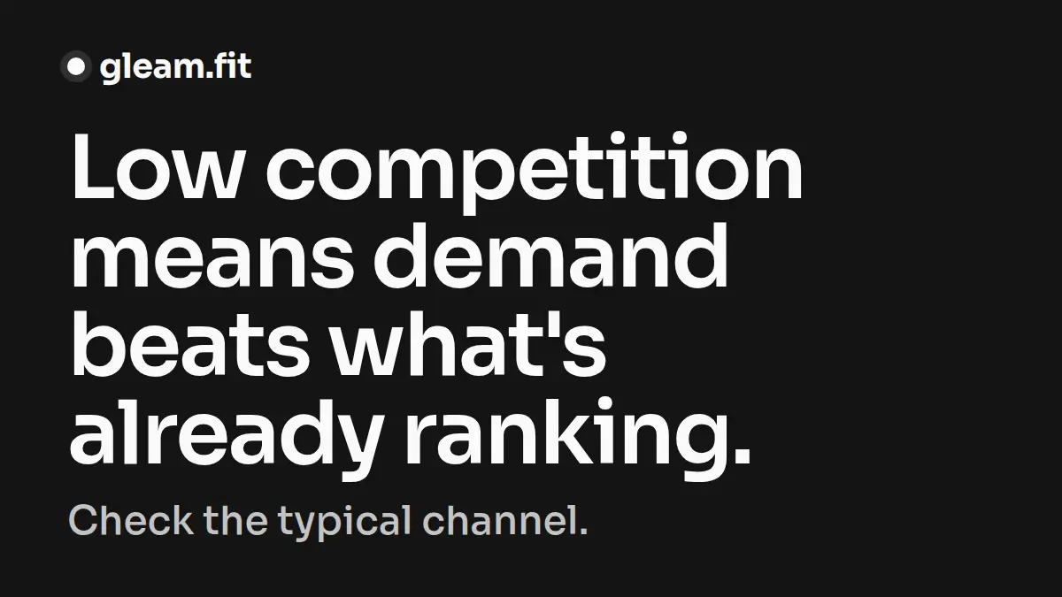How to Find a Low-Competition YouTube Niche (Without Guessing)