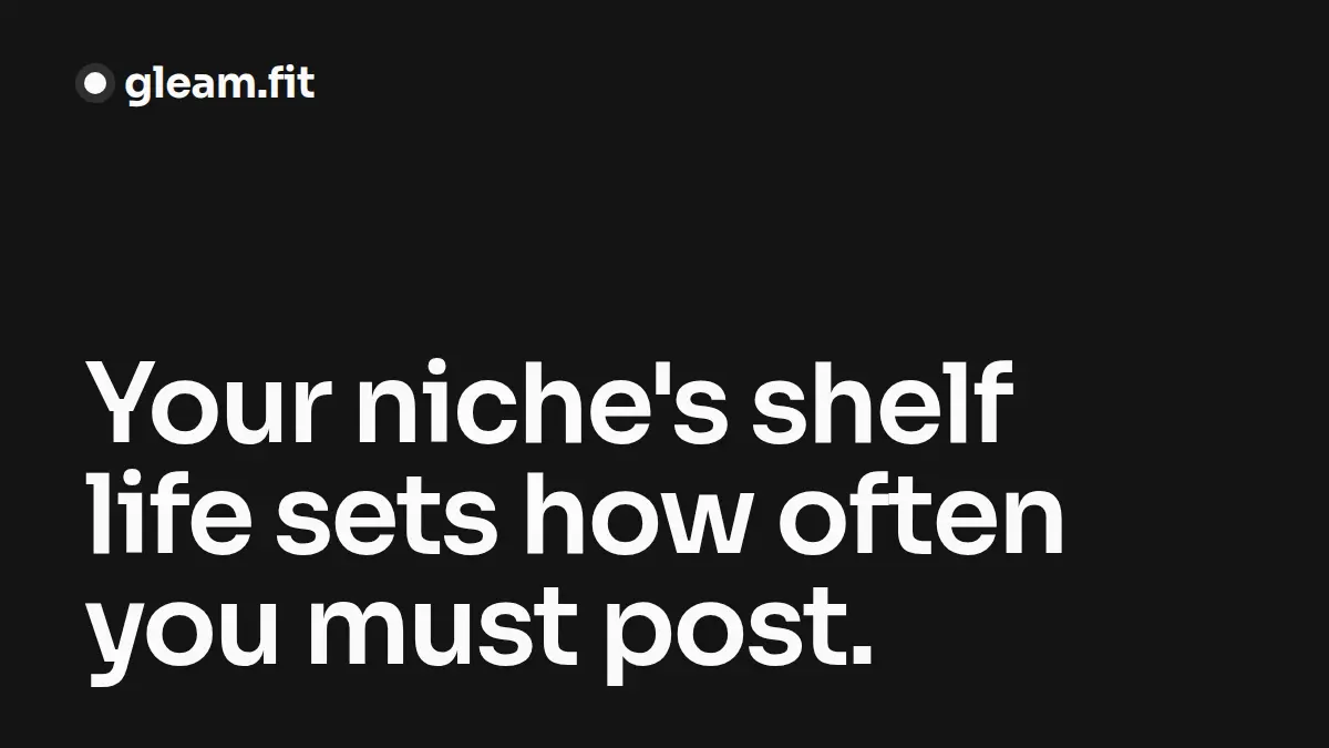 Your YouTube Niche Sets Your Posting Pace, Not Willpower